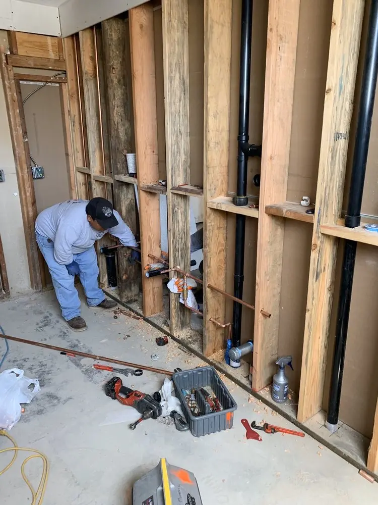 Commercial rough-in plumbing for Water Heater Replacement in Metropolitan Grove